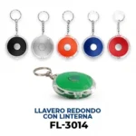 LLAVERO REDONDO CON LINTERNA