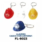 LLAVERO CASCO CON LINTERNA