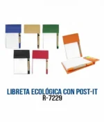 LIBRETA ECOLÓGICA CON POST-IT QUASAR