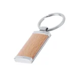 LLAVERO METALICO RECTANGULAR MADERA