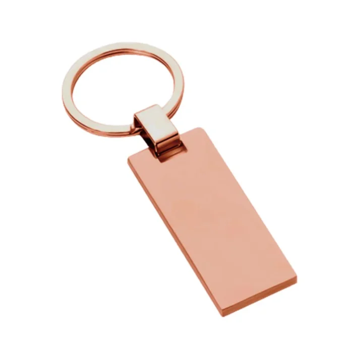 LLAVERO RECTANGULAR PLANO COBRIZADO - Imagen 2