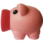 ALCANCIA CHANCHITO DE PVC - Imagen 2