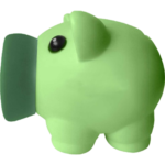 ALCANCIA CHANCHITO DE PVC - Imagen 4