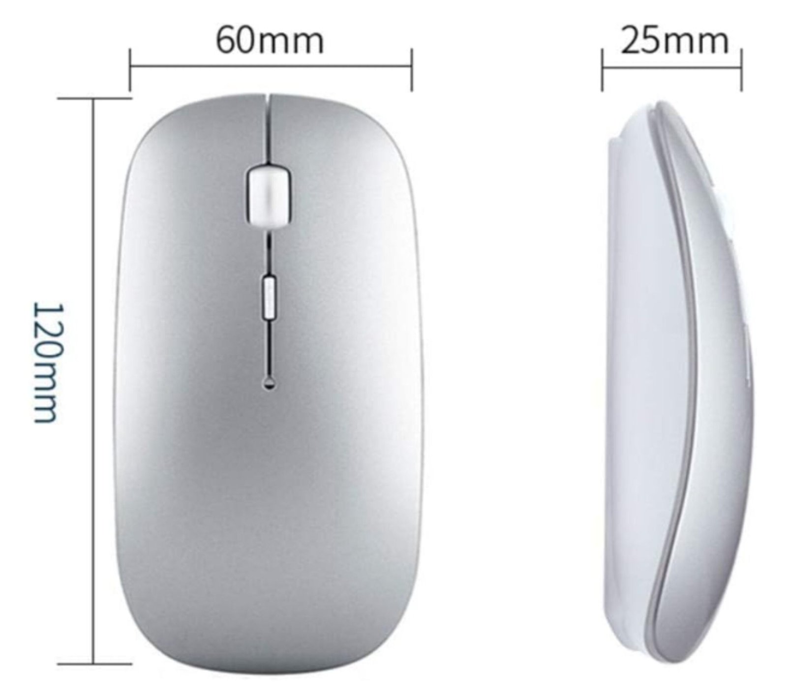 mouse plateado inalámbrico mouse inalámbrico plateado