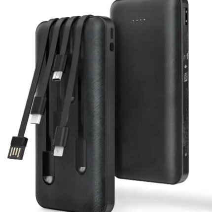Power bank plástico negro