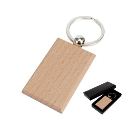 Llavero Rectangular de Madera Perú