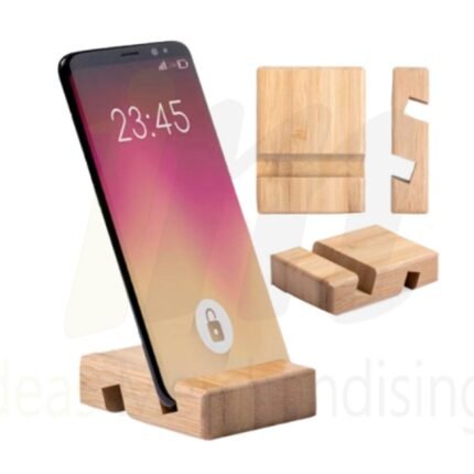 soporte de celular de madera
