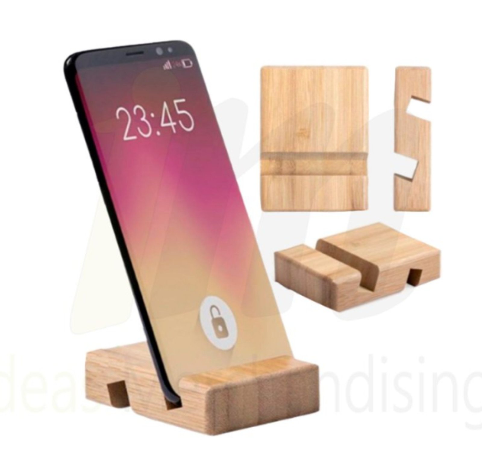 soporte de bambú para celular soporte de celular de madera