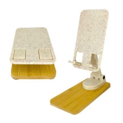 soporte celular bambú fibra de trigo