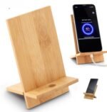 soporte de bambú para movil