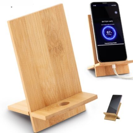 soporte de bambú para movil