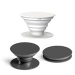 pop socket redondo blanco y negro