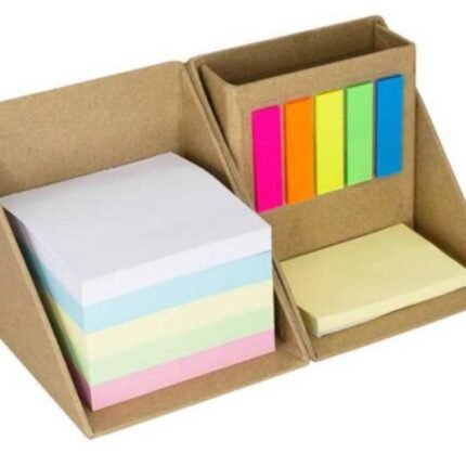 Cubo porta notas con taco y post it Perú