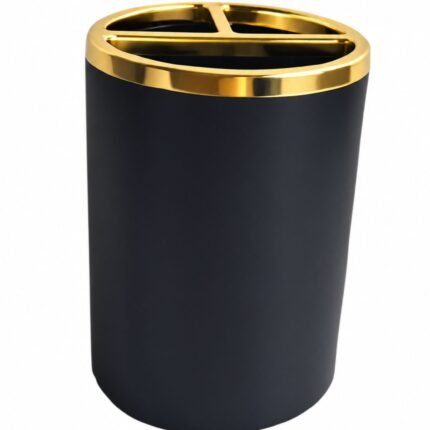 porta lapicero con filo dorado